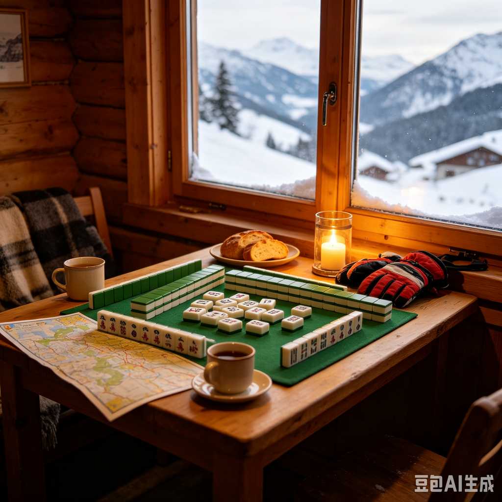 mini travel mahjong set lightweight
