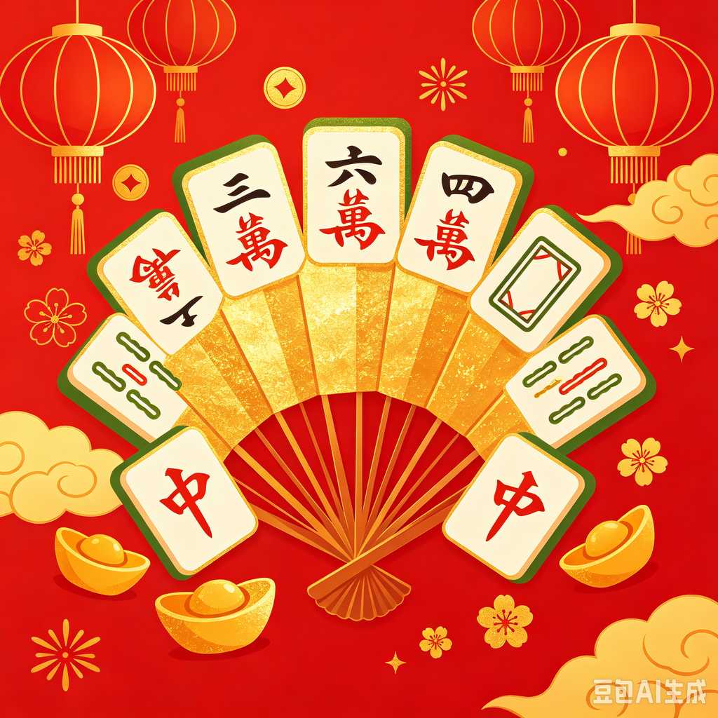 cute mini mahjong tiles set