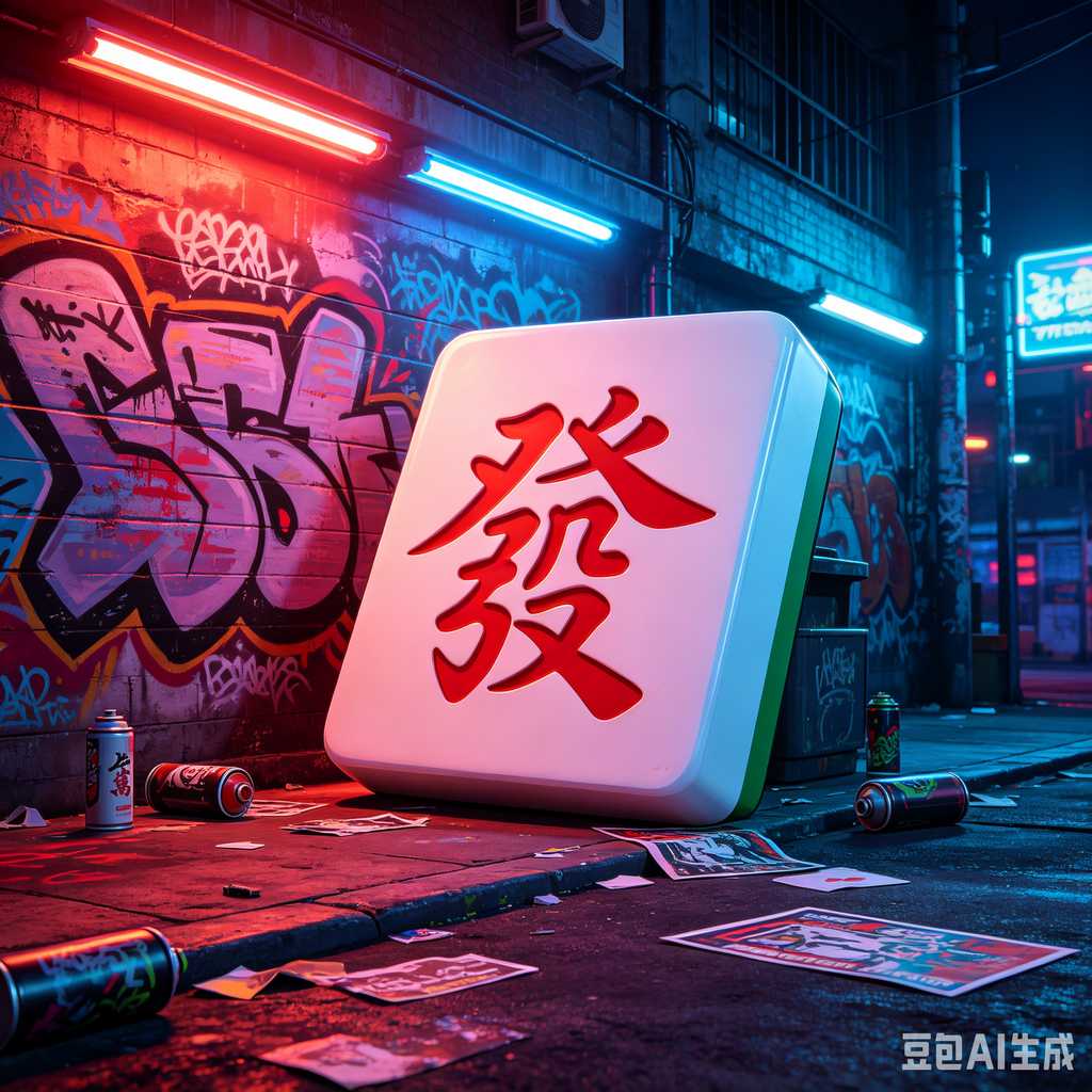 decorative text mahjong set