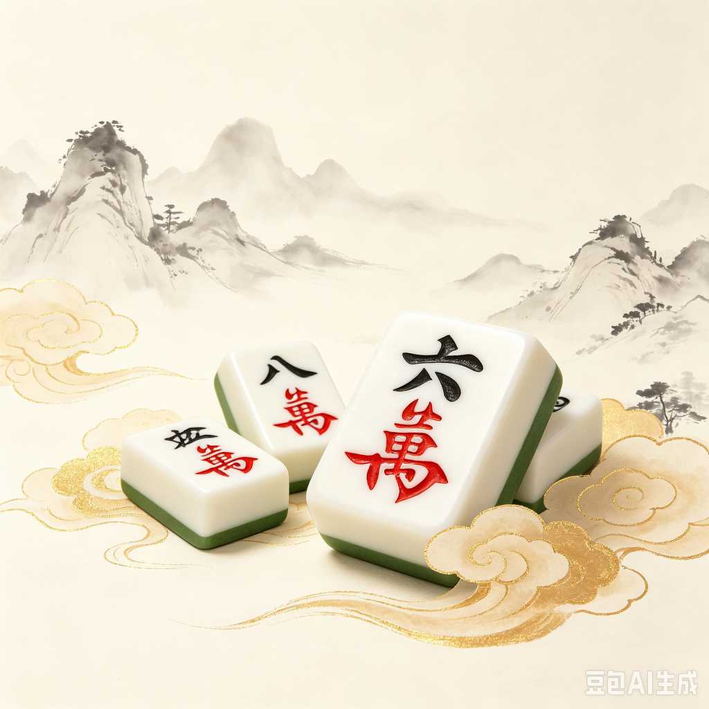 colorful mini mahjong tiles