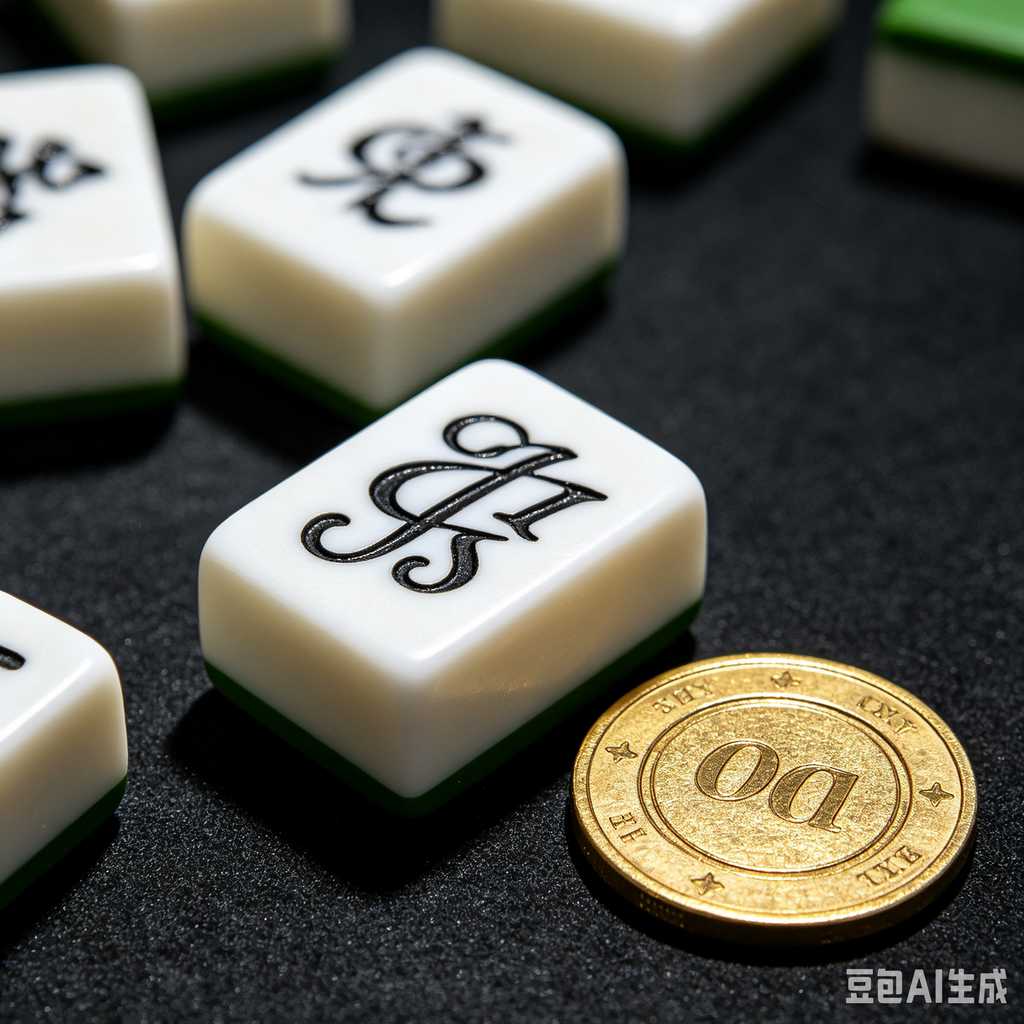 artistic mahjong tiles set